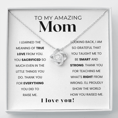 To My Amazing Mom | I Am Grateful For Everything You Did | Necklace