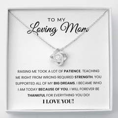 To My Loving Mom | I Am Forever Thankful For You | Necklace