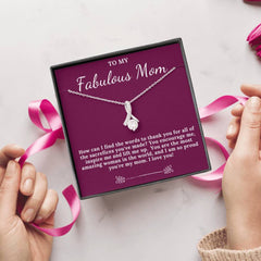 To My Fabulous Mom | I Am So Proud You're My Mom | Necklace