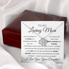 To My Loving Mom | I Love you With All My Heart | Necklace