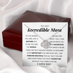 To My Incredible Mom | You Are Important In My Life | Necklace