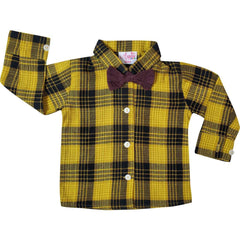Angeline Kids:Baby Toddler Little Boys Vintage Suspender Bowtie Knickers Suit - Mustard Brown