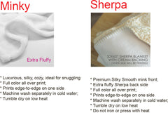 The Nightmare Before Christmas Fleece Sherpa Fleece Blanket Gifts for Family, for Couple