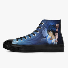 Death Note 'L' Blue A-Star High Anime Shoes