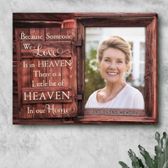 Personalized Remembrance canvas for Mom in heaven, Memorial Gift for Loss Mother