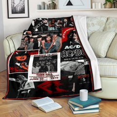 Personalized ACDC Rock Fan Blanket - AC/DC Art Poster – AC/DC World Tour Gift – AC/DC Album Poster