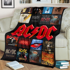Personalized ACDC Rock Fan Blanket - AC/DC Art Poster – AC/DC World Tour Gift – AC/DC Album Poste