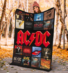 Personalized ACDC Rock Fan Blanket - AC/DC Art Poster – AC/DC World Tour Gift – AC/DC Album Poste