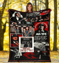 Personalized ACDC Rock Fan Blanket - AC/DC Art Poster – AC/DC World Tour Gift – AC/DC Album Poster