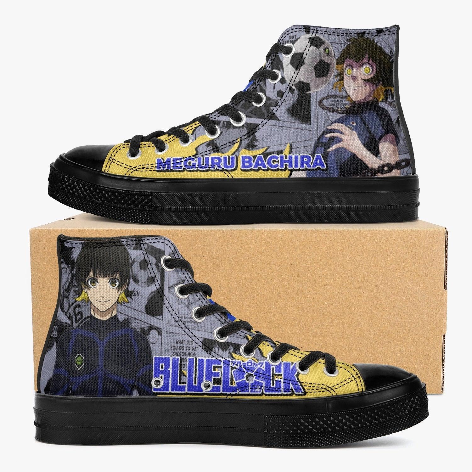 Blue Lock Meguru Bachira A-Star High Anime Shoes _ Blue Lock _ Ayuko