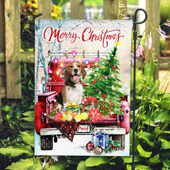 USA MADE Merry Christmas | Personalized Pet Photo And Name Flag | Christmas Gift, Gift For Pet Lovers| Custom Pet Photo Flag Christmas Home Decor Gift