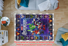Custom Disney Avengers Kids Rug, Disney Avengers Play Mat, Personalized Baby Nursery Initial Rug, Custom Disney Avengers Carpet Playtime