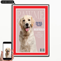 Dog Lovers - Time Magazine - Personalized Pet Poster Canvas Print