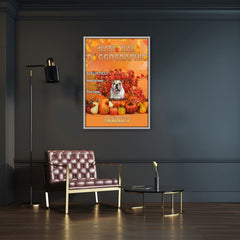 USA MADE Dog Thanksgiving Magazine 1 Personalized Pet Poster Canvas Print | Personalized Dog Cat Prints | Magazine Covers | Custom Pet Portrait from Photo | Personalized Gifts for Dog Mom or Dad, Pet Memorial Gift
