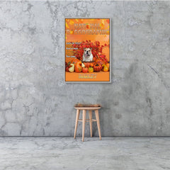 USA MADE Dog Thanksgiving Magazine 1 Personalized Pet Poster Canvas Print | Personalized Dog Cat Prints | Magazine Covers | Custom Pet Portrait from Photo | Personalized Gifts for Dog Mom or Dad, Pet Memorial Gift