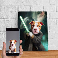USA MADE Dog Wars Personalized Pet Poster Canvas Print | Personalized Dog Cat Prints | Magazine Covers | Custom Pet Portrait from Photo | Personalized Gifts for Dog Mom or Dad, Pet Memorial Gift