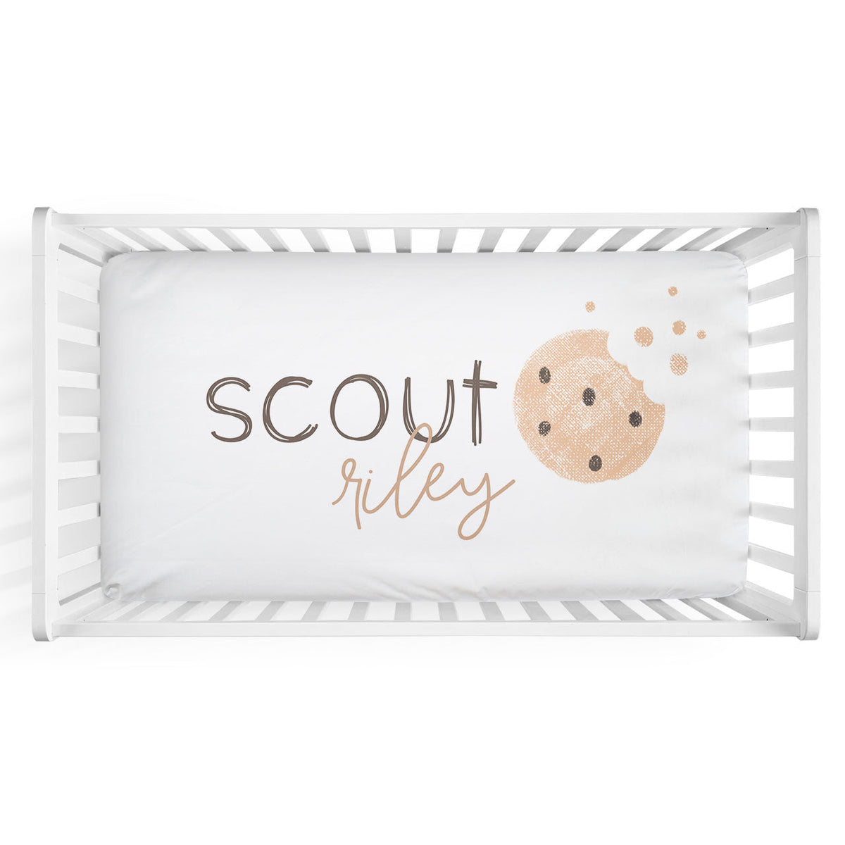 Cookie Crumble Personalized Crib Sheet
